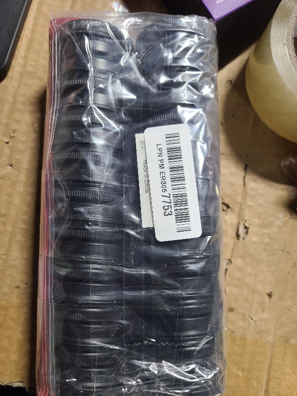 Photo 1 of 20 Pcs 1 Ounce Aluminum Tin Jars Containers Leak Proof Cosmetic Tin Jars Containers Round Screw Lids for Cosmetic, Salves, Balms, Lip Balm or Others, 30mL Black