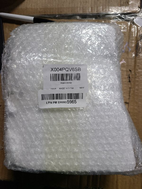 Photo 1 of 2 Pcs Glass Match Holder, 6 x 3.5 Inch Decorative Matches Jar for Scented Candle, Helix Shaped Match Holder for Dining Table Fireplace Bathroom Decoration(Matches Not Included)