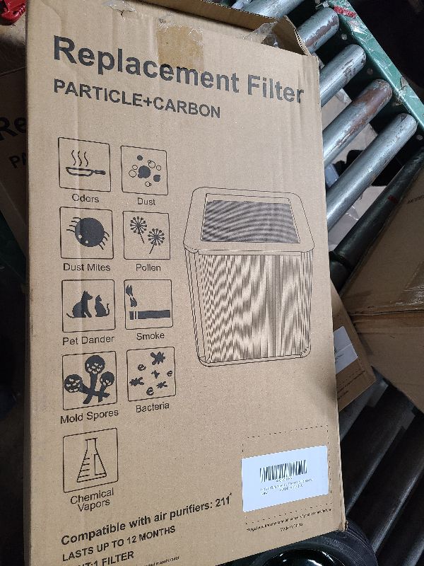 Photo 1 of 211+ Genuine Replacement Filter, Particle and Activated Carbon, Fits Blue Pure 211+ Air Purifier (Non-Auto