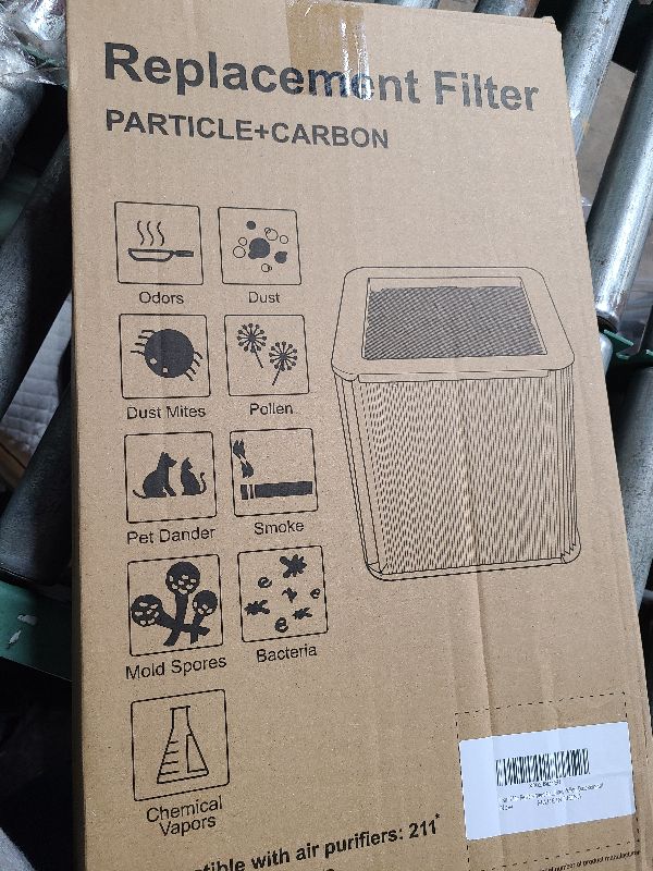 Photo 1 of 211+ Genuine Replacement Filter, Particle and Activated Carbon, Fits Blue Pure 211+ Air Purifier (Non-Auto)