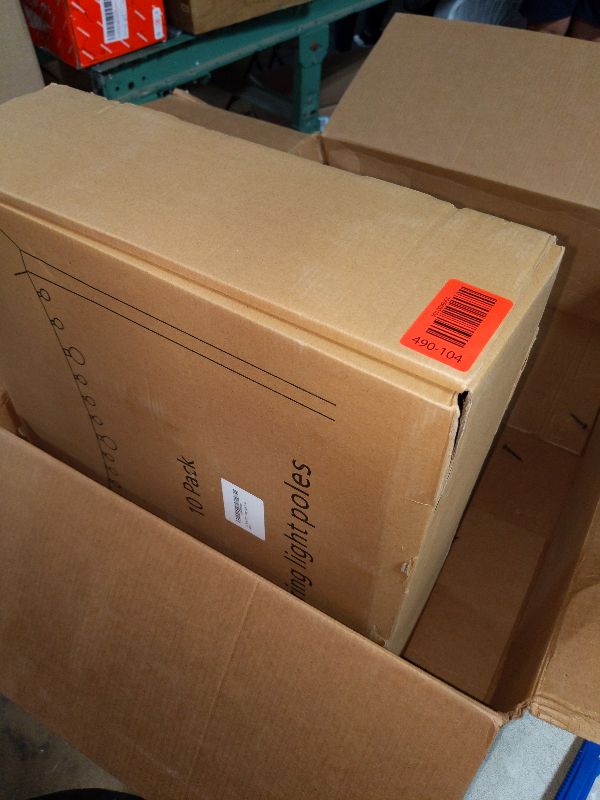 Photo 1 of 10 Pack 10 FT String Light Poles,Metal with Fork Lights Poles for Outdoor String Light, Rustproof Heavy Duty for Outside Garden,Patio,Wedding,Backyard,Deck,Party