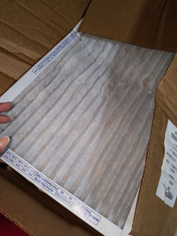 Photo 1 of 16x25x1 AC and Furnace Air Filter by Aerostar - MERV 13, Box of 4