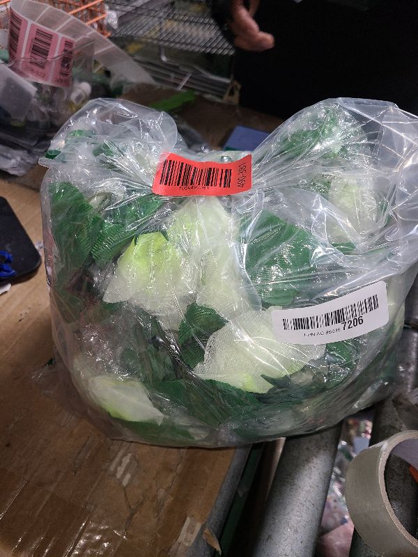 Photo 1 of 10PCS Fake Rose Garland, 7.5Ft Artificial Vines Flowers Hanging Rose Vine for Table Wedding Backdrop Arch Wall Party Mantle Festival Decor (Light White)