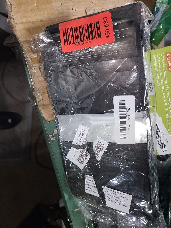 Photo 1 of 100 Pack Smell Mylar Proof Bags for Food Storage, Resealable Packaging Bags for Small Business, Stand Up Foil Pouches Reusable Heat Sealable Bags with Clear Window (Black, 4.7x7.8 In)