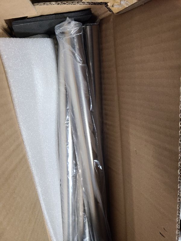 Photo 1 of 16-86 Inch Curtain rods, 1 Inch Diameter Splicing and Telescoping Structure Window Treatment Rods Set Adjustable Drapery Rods Heavy Duty Pole, Matte Nickel