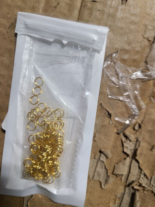 Photo 1 of 100pcs 6mm Tiny Split Ring for Jewelry Making, Double Loops Round Split Jump Rings Necklaces Bracelets Earrings Metal Mini Key Rings DIY Craft