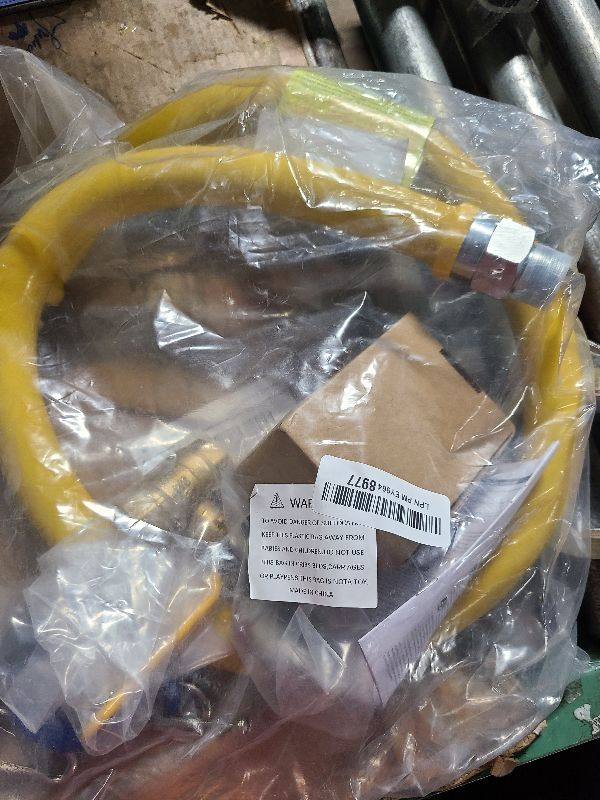 Photo 1 of 1675kit48 Safety System Kit, 48" Commercial Mobile Gas Hose Connector Kit, 3/4" Gas Line Hose, Natural Gas Hose Commercial Kitchen Flex Hose with Quick Disconnect, Generator, Fire Pit