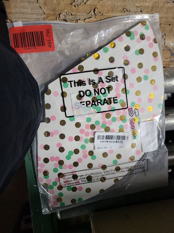 Photo 1 of 20 Pcs Pink Birthday Party Hats for Kids Classroom Pastel Colors Party Hats with Rainbow Pastel Banner Star Dot for Kids Birthday Decorations