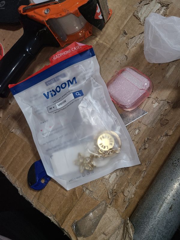 Photo 1 of (with Safety Lock) Clear Case Compatible with Cute Apple Airpods 4 Cases 2024 Women, VISOOM Soft TPU Transparency Air pods 4 Gen Cases iPods 4 Earbuds Case Girl Bling Keychain for Airpod iPod 4th Gen