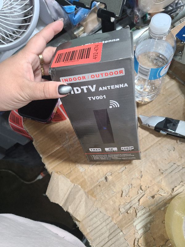 Photo 1 of 2025 Antenna for Smart TV for Local Channels,TV Antenna Indoor for Long Range Reception, Digital Antenna for Easy Installation and All Smart/Old TVs, Supports 4K 1080P HD VHF UHF