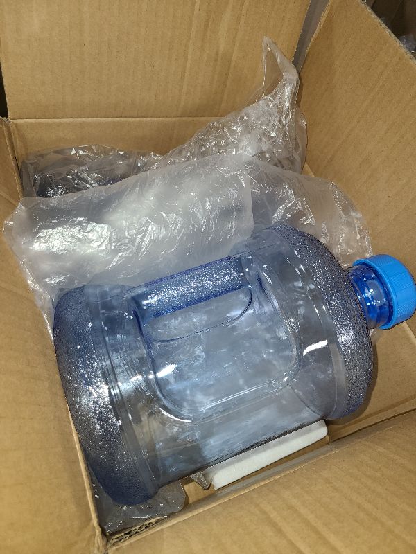 Photo 1 of **MSRP 26.99** 2 Pcs Water Jugs Round Plastic Water Bottle?Portable Water Jug with Handle Leakproof Screw Cap?Reusable Leak Proof Water Bottle for Camping Gym Sports Office Use