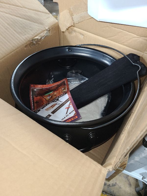 Photo 1 of 2025 Large Witch Cauldron Halloween Decorations Outdoor, Black Plastic Bowl Decor on Tripod with Lights Halloween Cauldron Pot Witches Cauldron Hocus Pocus Candy Bucket Decoration for Porch Home Party