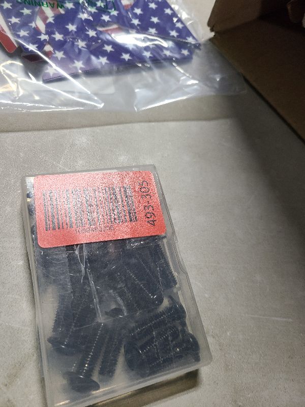 Photo 1 of 15 PCS M8 x 40mm Flat Head Socket Cap Screws Bolts, Flat Round Head Furniture Allen Bolts, Stainless Steel 304, Black Coating, Screwdriver Bit Included