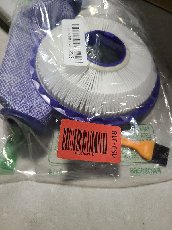 Photo 1 of 2-Pack Vacuum Filter Replacement Parts for Dyson DC41, DC65, DC66, UP13, UP20, UP30 Animal, Multi Floor & Ball Vacuum - 1 Post Filter & 1 Pre Filter With 1 Brush, Replaces Part # 920769-01 & 920640-01