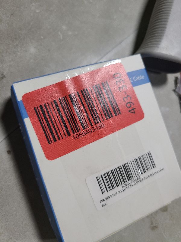 Photo 1 of 20W USB C Fast Charger for iPad Pro 13/12.9/11 inch, iPad A16/10th Generation, iPad Air 11/13 inch/5th/4th, iPad mini 6th/7th, iPad Charger Fast Charging Block with 6.6ft USB C to C Charger Cable