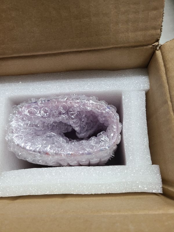 Photo 1 of 2.8lb Hand Blown Glass Vase - 9.2" H Large Creative Luxury Flower Vase for Home Decor, Noble Colored Wave Point Dot Art, Tall Colorful Art Vases