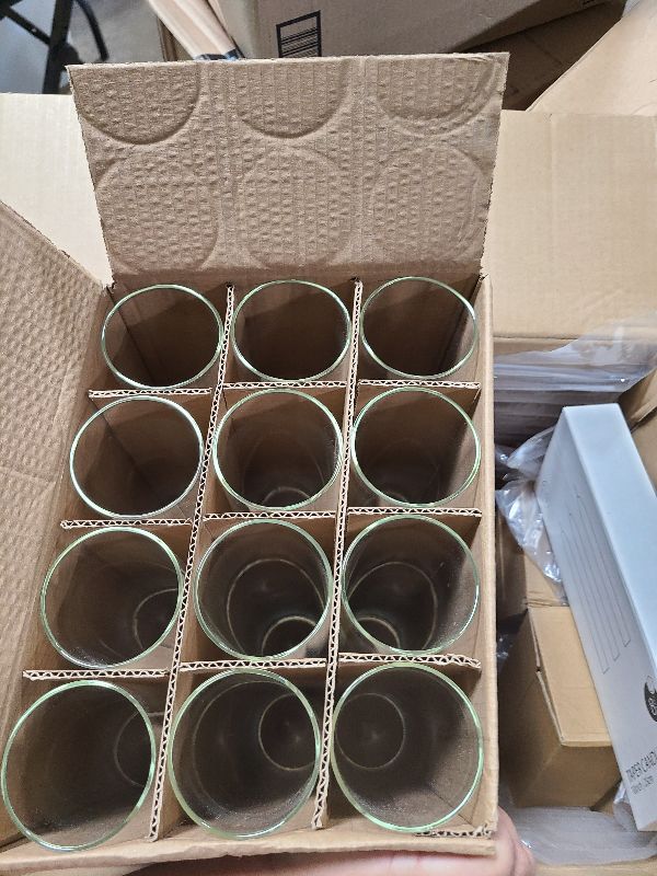 Photo 1 of 12 Set Hurricane Candle Holder Cylinder Sleeves Taper Candlestick Holder 10 Inch White Candles Table Centerpiece for Wedding Party Festival Decoration