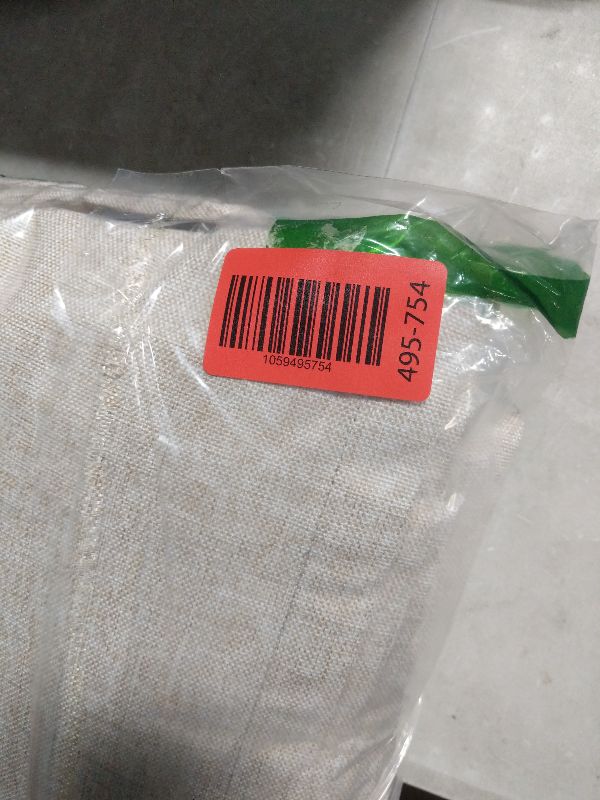 Photo 1 of 100% Blackout Shield Linen Blackout Curtains for Bedroom 90 Inches Long, Back Tab/Rod Pocket Living Room Drapes, Thermal Insulated Blackout Curtains 2 Panels Set, 50" W x 90" L, Oatmeal