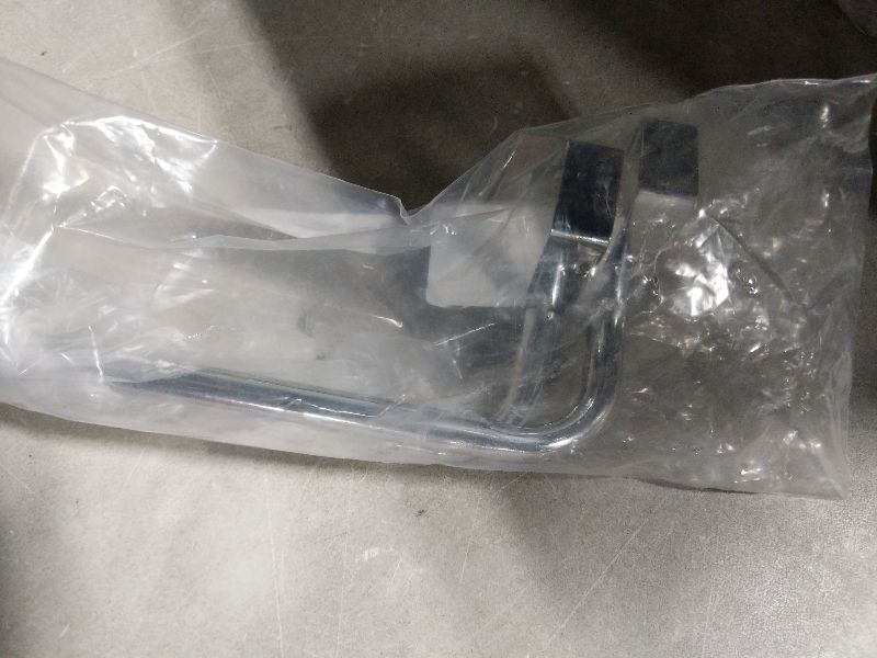 Photo 1 of 2 Pieces Metal Towel Bar Kitchen Cabinet Steel Towel Rack Bar for Hanging on Inside or Outside of Doors, Home Kitchen Bathroom(Silver)