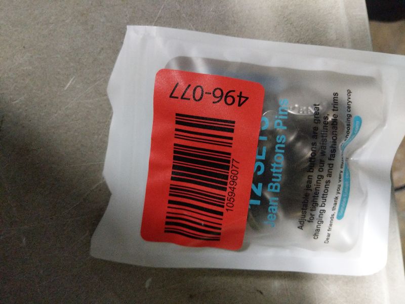 Photo 1 of 12 Sets Button Pins for Loose Jeans, No Sew and No Tools Instant Replacement Snap Tack Pant Button, Ceryvop Reusable and Adjustable Metal Pants Button Tightener