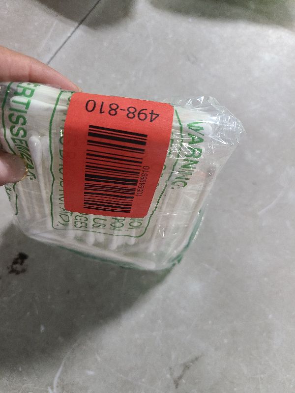 Photo 1 of **MSRP 11.99** Cotton Swabs, Q Tips, 100 Count Natural Cotton Buds, Individually Wrapped Double Tipped Cotton Tips for Ear, Beauty Care, Cleaning (Round & Pointed Shape Cotton Heads)