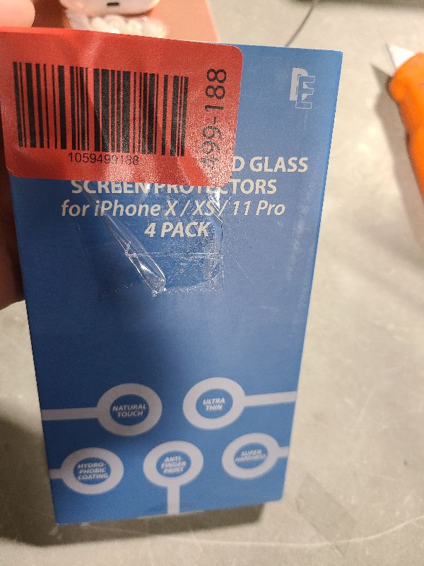 Photo 1 of [4 Pack] Screen Protector for iPhone X, XS, 11 Pro, Beam Electronics Tempered Glass - 99% Touch Accurate with Easy Installation Tray and Accessories