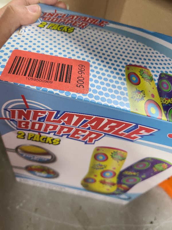 Photo 1 of 2 Pack Inflatable Bopper, 47 Inches Kids Punching Bag with Bounce-Back Action, Inflatable Punching Bag for Kids Presents