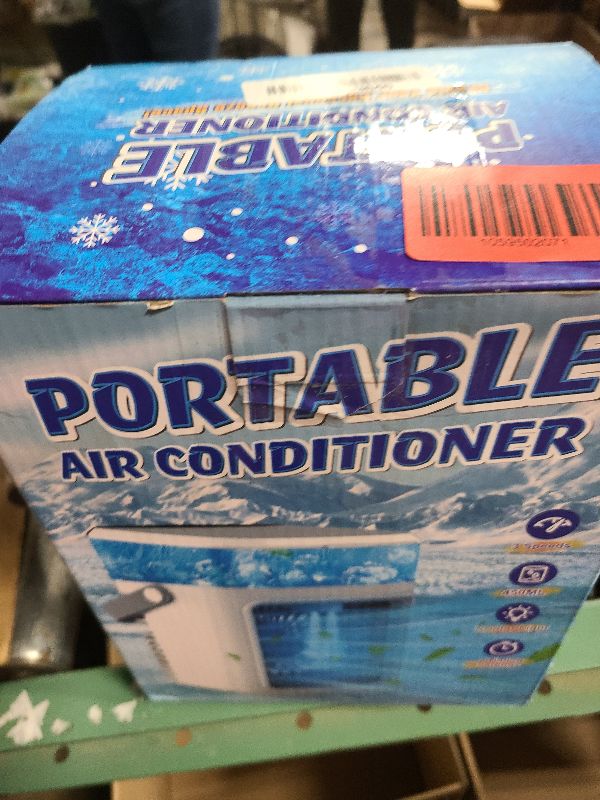 Photo 1 of 2200mAh Portable Air Conditioner, Rechargeable 3 Wind Speeds USB Personal Mini Air Conditioner & Large water tank, Quiet Evaporative Air Cooler & 7 Color Light Portable Ac Unit Fan for Office Bedrooom
