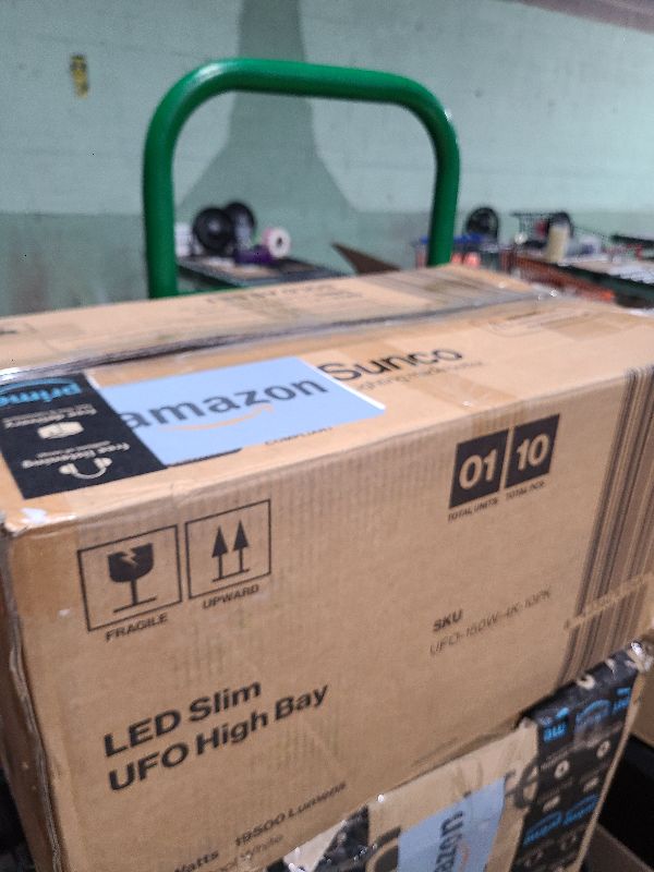 Photo 1 of 150W 10 Pack UFO LED High Bay Light, High Bay LED Shop Lights for Warehouse Workshop, 16,500LM, 5000K Daylight, Highbay LED Shop Lights Plug & Play, IP65 Waterproof UL Listed