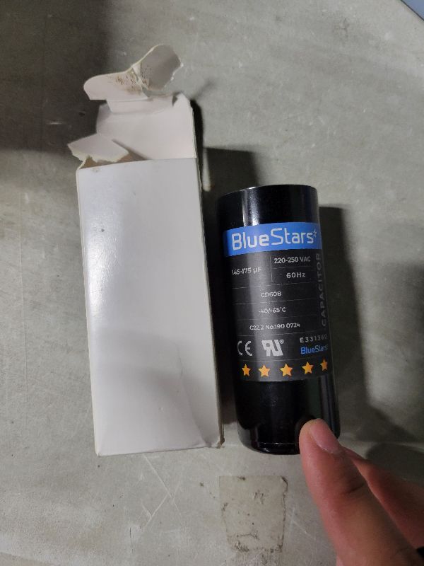 Photo 1 of [2025 Upgraded] BlueStars 145-175 uf MFD 220-250 Round Motor Start Capacitor CD60 AC Single Phase Capacitors 50/60 Hz - Fit Air Conditioner Motors Starting, Pool Pump, Well Pump and Electric Motor