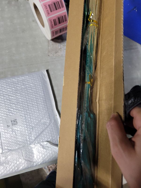 Photo 1 of 120pcs Bunny Tails Dried Flowers Plant Boho Pampas Grass 17 inch for Home Decor Wedding Bouquet Natural Flower Arrangements (Dark Blue)