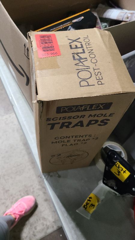 Photo 1 of 2 Pack Mole Traps,Galvanized Steel Scissor Trap,Reusable Mole Trap Killer,Easy Set Mole Eliminator Trap for Lawns