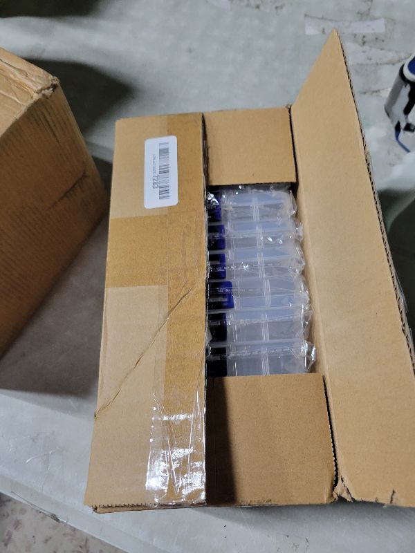 Photo 1 of 24 Pcs Fishing Candy Tackle Boxes Party Favors, Small Tackle Box Clear Fishing Box with Grid Dividers for Lure Container Fishing Hooks (24)