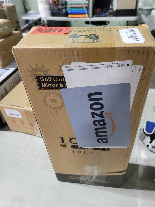 Photo 1 of 10L0L Newest Golf Cart Mirrors, Folding Side and Panoramic Rear View Mirror Kit for Yamaha Club Car EZGO, Eliminate Blind Spots Clear Convex Style