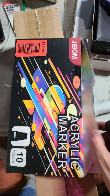 Photo 1 of 10 Colors Jumbo Acrylic Paint Markers (2 Metallic), 15mm Extra Large Felt Tip Thick Paint Pens for Rock, Wood, Ceramic, Glass, Canvas, Eggs,Pumpkins, Poster Painting Vibrant, Long Lasting Art Supplies