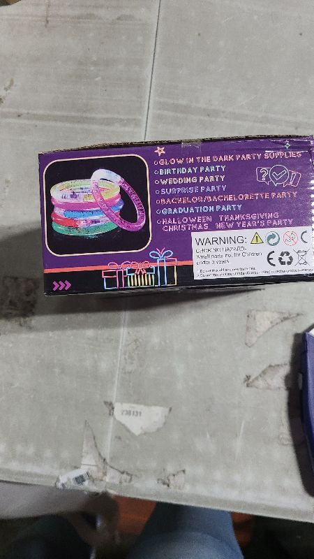 Photo 1 of 36Pcs LED Bracelets Glow Sticks Glow in the Dark Party Supplies for Kids/Adults, Halloween Party Favors for Kids Flashing Light up Toys, Neon Accessories Carnival Birthday Concert Games Gifts