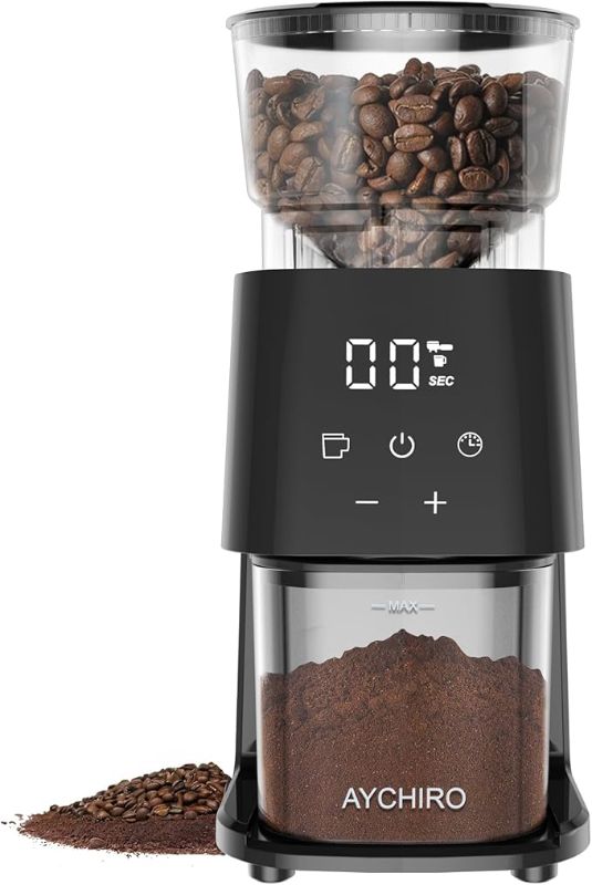 Photo 1 of **MSRP 54.99** Burr Coffee Grinder Electric, Adjustable Burr Mill with 30 Grinding Settings, Coffee Bean Grinder with Touchscreen, 2-12 Cups