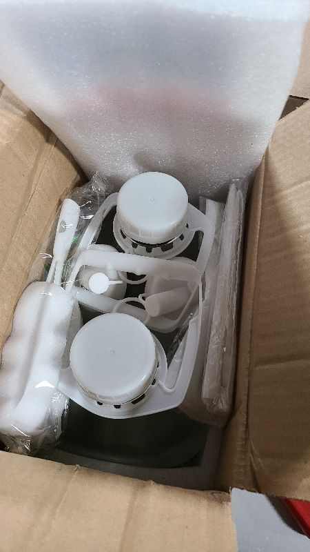 Photo 1 of 2 Pack 64 Oz Glass Milk Bottles with Nut Milk Bag & 2 Pour Spout & 2 Airtight Lids & Brush- 1/2 Gallon Heavy Duty Jug Pitcher Large Reusable Container for Milk, Juice, Water, Coffee for Refrigerator