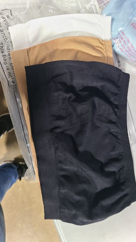 Photo 1 of 3 Pcs Women's Camisole Bra Anti Peep Invisible Cleavage Cover Up Overlay Modesty Panel Vest Tanks for Low Neckline