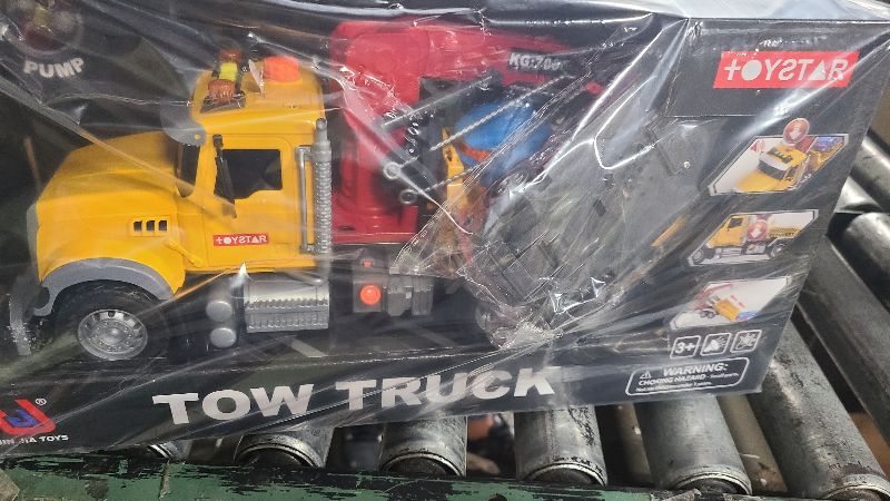 Photo 1 of  Kids Tow Truck Toys for 3 4 5 6 7 Years Old Boys, Toddler Car Toys, Large Truck with 2 Transformation Cars and Multi-Functional Trailer, Crane with Lights and Sounds, Birthday Gifts