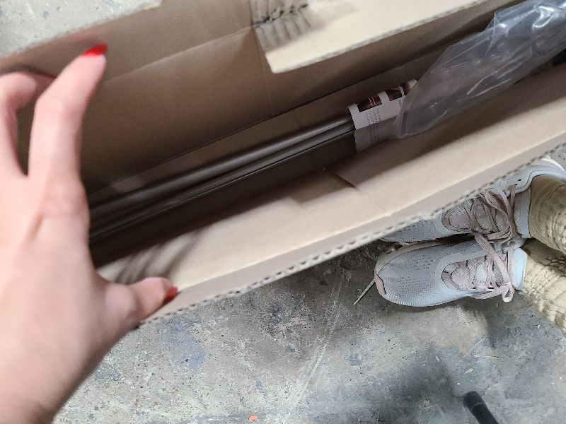 Photo 1 of 2 Pack Tension Rod Oval Spring Tension Curtain Rod Adjustable 36 to 60 Inches Small Short Nickel Tension Rods No Drilling Spring Loaded Curtain Rods For Doors and Windows, 36-60 Inch, Nickel