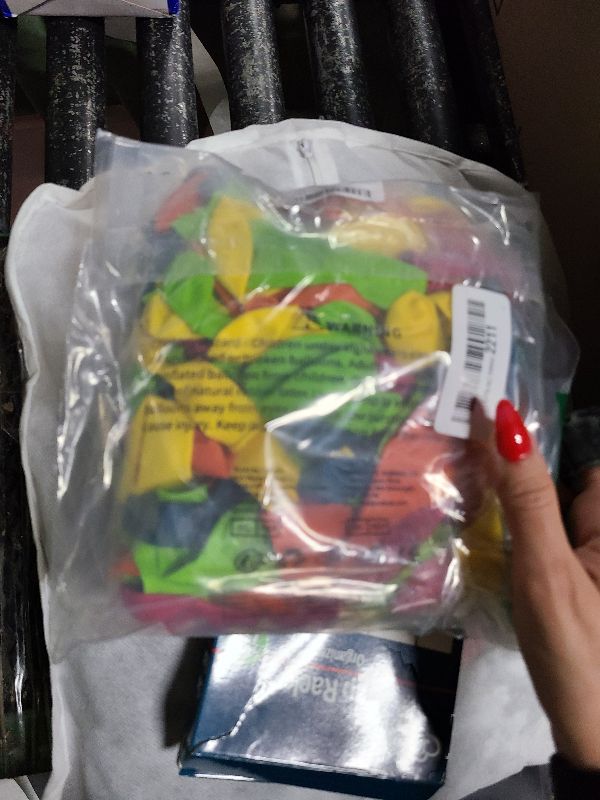 Photo 1 of 141 Pcs Summer Tropical Balloon Arch Garland Kit, Hot Pink Lime Green Orange Slate Blue Yellow Latex Rainbow Balloon Garland Kit for Hawaiian Luau Aloha Birthday Baby Shower Pool Party Decorations