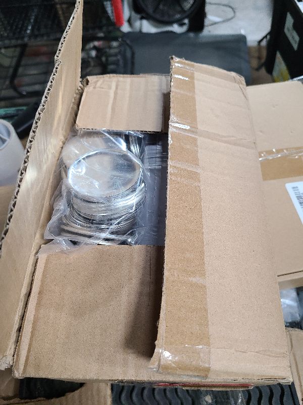 Photo 1 of 100 Sets 58mm/2.28 in Button Maker Supplies, Fesorsi Button Covers Galvanized Iron, Plastic Back Cover, Buttons Blank Paper, Plastic Clear Film, for DIY Badges, Name Tag, Clothes (with Storage Box)