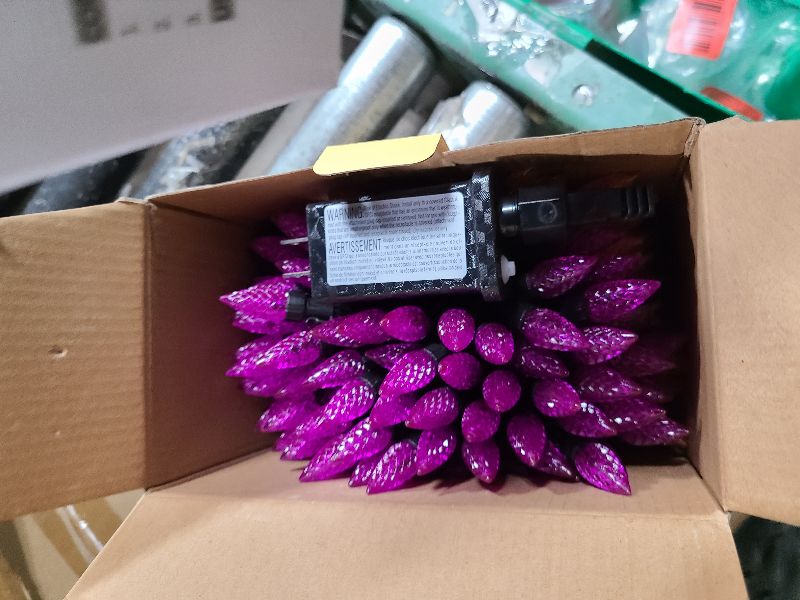 Photo 1 of 240 LED 78FT C6 Halloween String Lights, Super Long Halloween Lights Outdoor Indoor with 13 Modes & Timer, Waterproof Fairy Twinkle Light Plug in for Tree Horror Party Decorations (Orange and Purple)