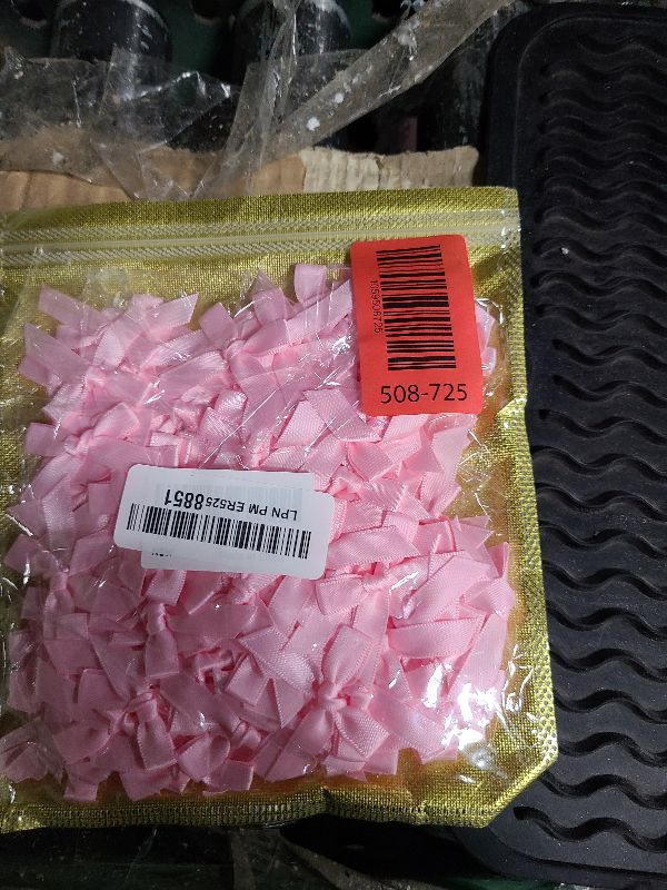 Photo 1 of 150PCS Tinkrstuff Pink Mini Bows for Crafts, 1.5*2 inch Fabric Small Bows for Crafting Decoration,Satin Ribbon Tiny Bow for Clothes Ornament, Cute Accessories DIY Embellishments for Crafts,Gifts,Party