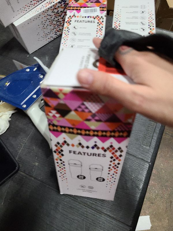 Photo 1 of 30oz Stainless Steel Insulated Tumbler with Straw & Foldable Handle - Leakproof, Double-Wall Vacuum Travel Thermos for Hot/Cold Drinks, Non-Slip Base, Fit Cup Holders