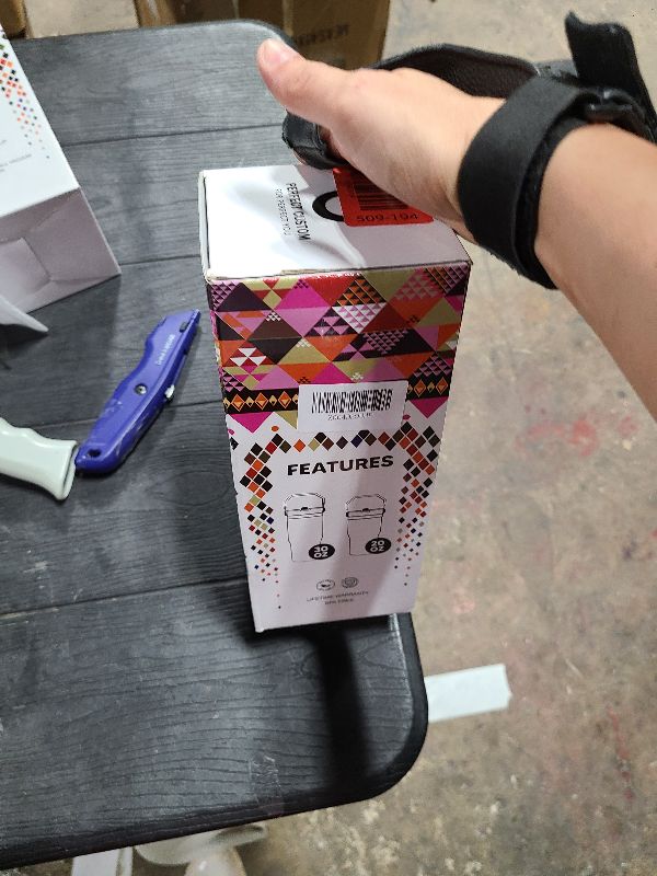 Photo 1 of  30oz Stainless Steel Insulated Tumbler with Straw & Foldable Handle - Leakproof, Double-Wall Vacuum Travel Thermos for Hot/Cold Drinks, Non-Slip Base, Fit Cup Holders