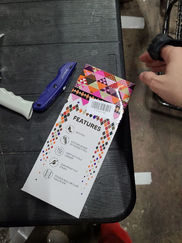 Photo 1 of  30oz Stainless Steel Insulated Tumbler with Straw & Foldable Handle - Leakproof, Double-Wall Vacuum Travel Thermos for Hot/Cold Drinks, Non-Slip Base, Fit Cup Holders