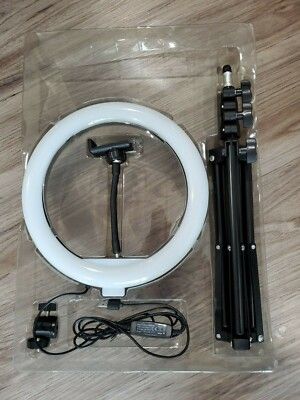 Photo 1 of 12'' RGB Selfie Ring Light with Tripod Stand, 11 Colors Modes RGB Dimmable LED Ring Light with Phone Holder for Tiktok?YouTube/Shooting/Vlogs/Makeup, Compatible with iPhone Android Phone