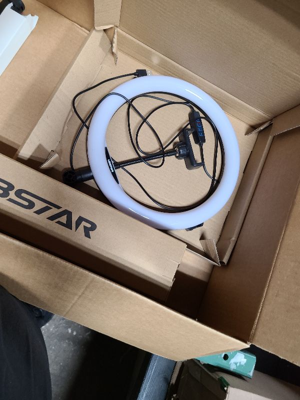 Photo 1 of 12'' RGB Selfie Ring Light with Tripod Stand, 11 Colors Modes RGB Dimmable LED Ring Light with Phone Holder for Tiktok?YouTube/Shooting/Vlogs/Makeup, Compatible with iPhone Android Phone